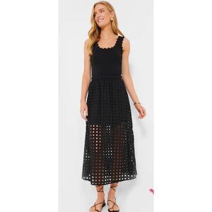 NWT TUCKERNUCK Black Cotton Eyelet Eve Skirt, Small  $150, B27